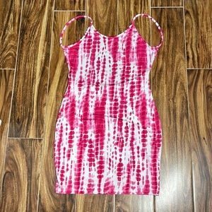 Sexy backless spaghetti strap mini dress